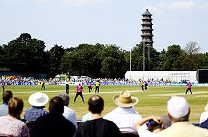 A general view of play during a cricket match