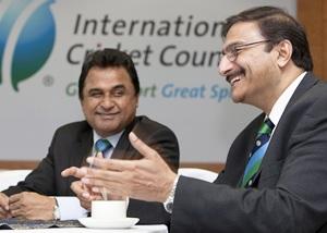 Zaka Ashraf (right)