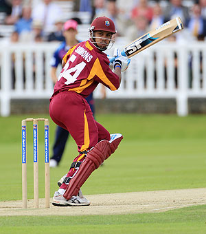 Lendl Simmons of the West Indies
