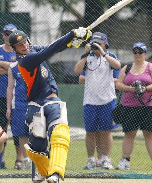 Australia's batsman Steven Smith