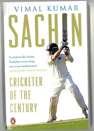 Book cover of 'Tendulkar: the Cricketer of the Century'