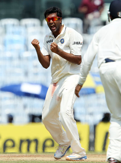 Ashwin now has 92 wickets in 16 Tests
