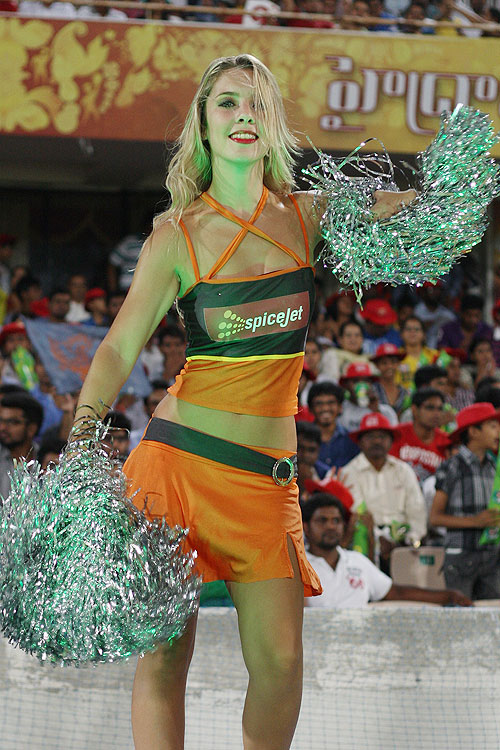 IPL: Cheerleaders turn on the heat in Hyderabad