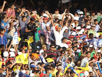Spectators at an IPL match