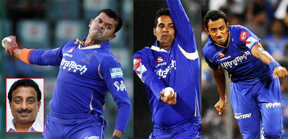 Shantakumaran Sreesanth, Ajit Chandila and Ankeet Chavan. Nirmal Shekhar (inset) says that the latest spot-fixing scandal is not come as a surprise to him