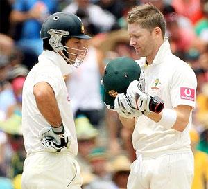 Ricky Ponting and Michael Clarke