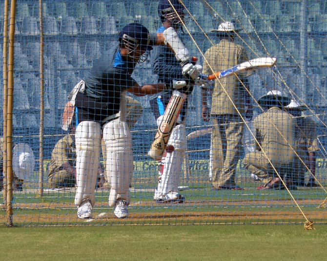 PHOTOS: Sachin Tendulkar in the nets...one last time!