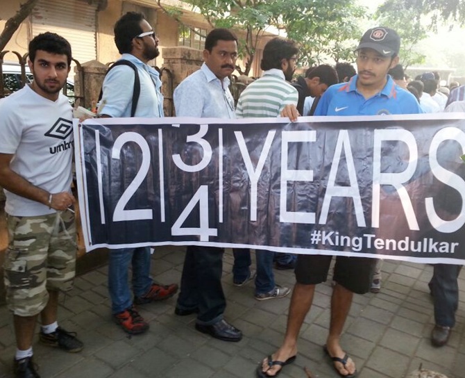 Fans ready to bid goodbye to Sachin Tendulkar
