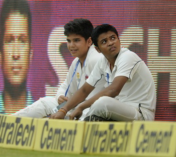 Tendulkar junior a ball boy at Wankhede