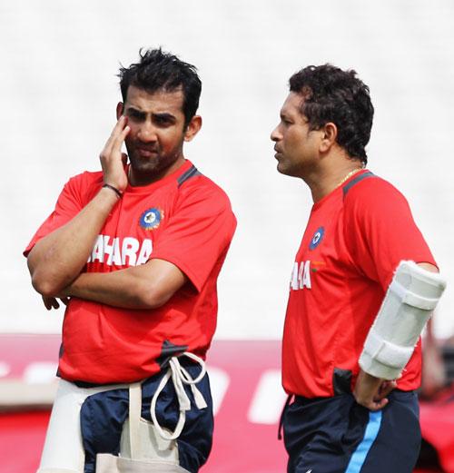 Gautam Gambhir and Sachin Tendulkar