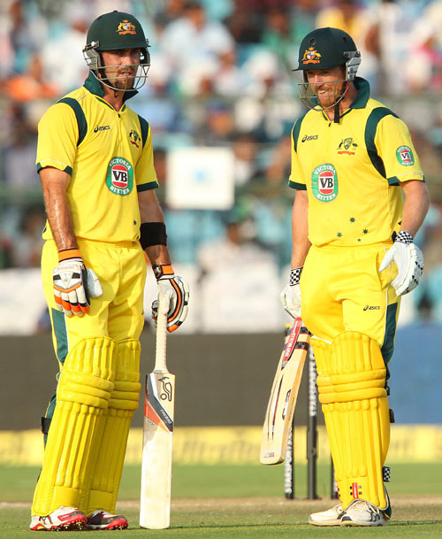 Glenn Maxwell and George Bailey of Australia 