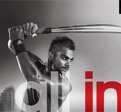 Virat Kohli in an ad for Adidas