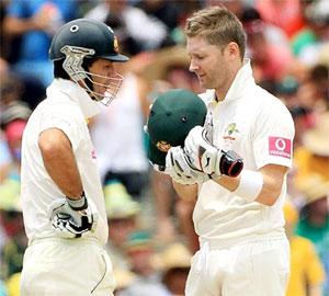 Ricky Ponting and Michael Clarke