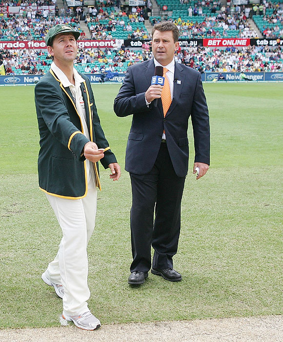 Ricky Ponting and Mark Taylor