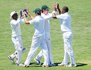 Zimbabwe players celebrate