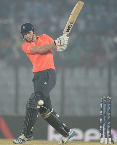 Alex Hales during his 64-ball 116