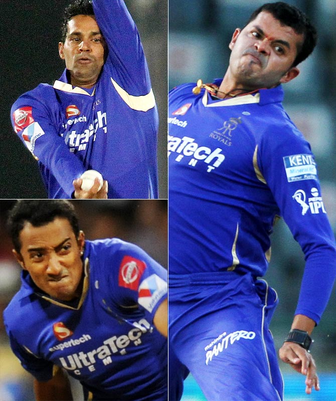 Ajit Chandila, Ankeet Chavan and Shantakumaran Sreesanth were banned by BCCI for their role in the IPL spot-fixing scandal.