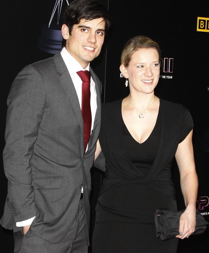 Alastair Cook and Alice Hunt
