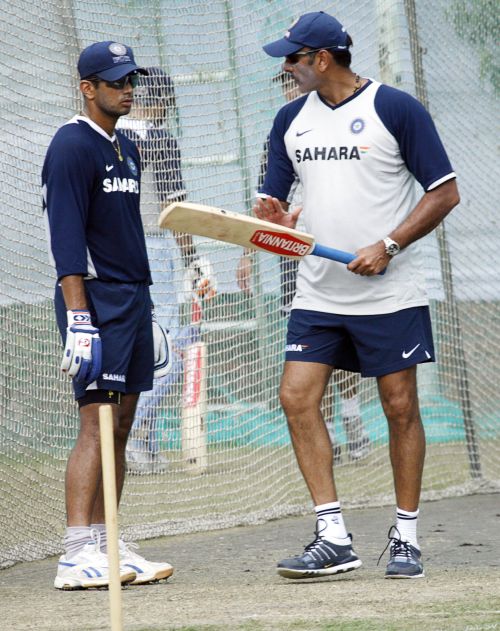 Ravi Shastri and Rahul Dravid in this file photo