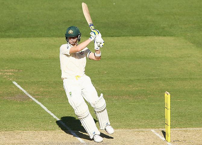 Steve Smith of Australia bats on Tuesday