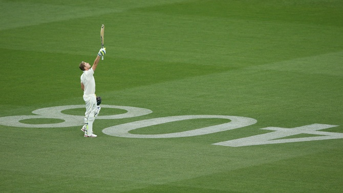 Steve Smith of Australia celebrates