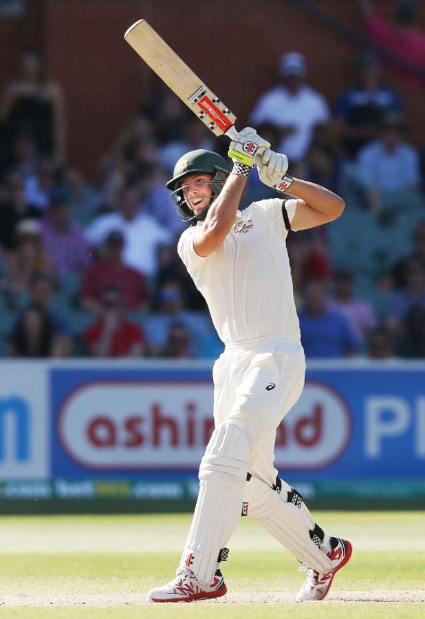 Mitchell Marsh of Australia plays a lofted shot