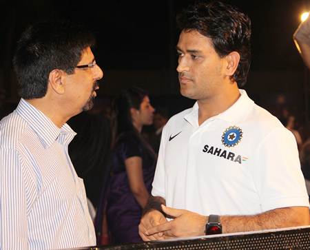 Krishnamachari Srikkanth and Mahendra Singh Dhoni