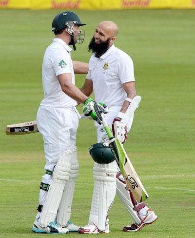 AB de Villiers and Hashim Amla