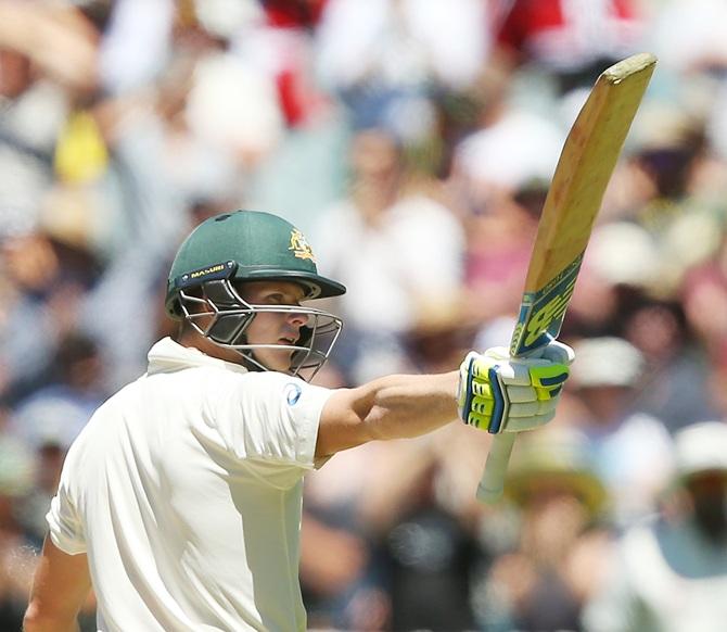 Steven Smith of Australia celebrates