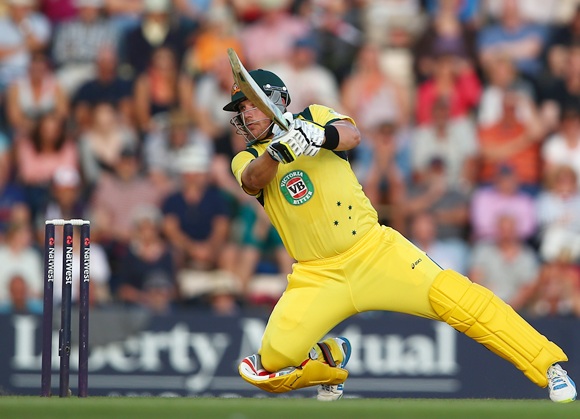 Record-breaking Aussie batsman Aaron Finch.