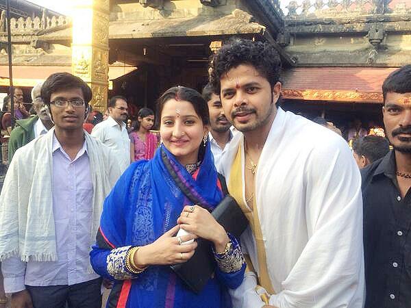 S Sreesanth and wife Bhuwneswari Kumari 