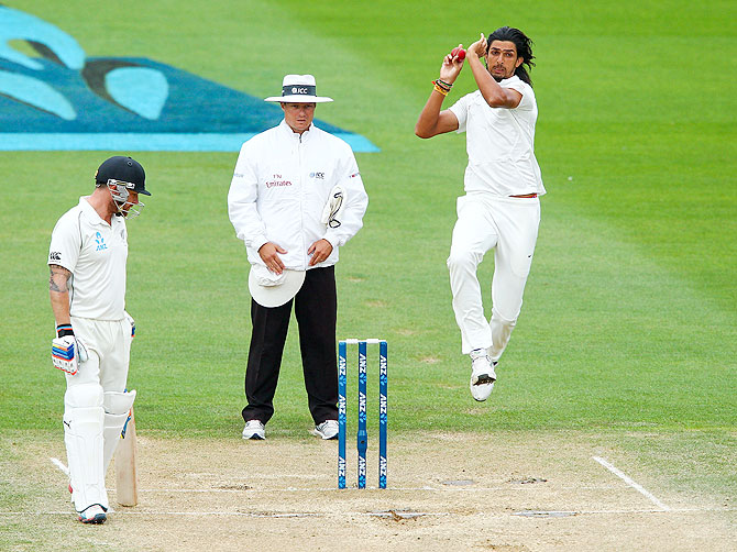 Ishant Sharma on Day 5 of the second Test