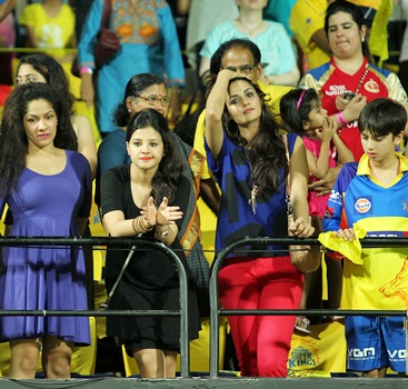 A section of the crowd during the final of IPL-6