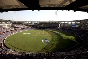 The Wankhede stadium in Mumbai