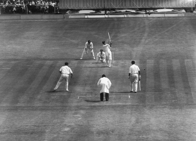 Wicket-keeper Farokh Engineer, India's first swashbuckling batsman.