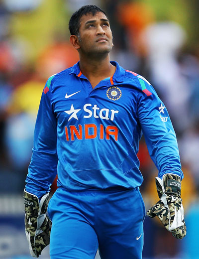 MS Dhoni of India