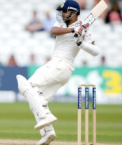 Stuart Binny during his match-saving knock for India in the first Test against England at Trent Bridge on Sunday