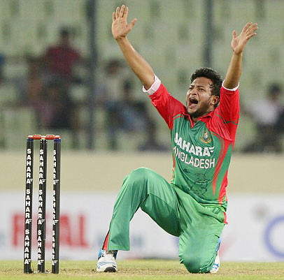 Bangladeshi cricketer Shakib Al Hasan
