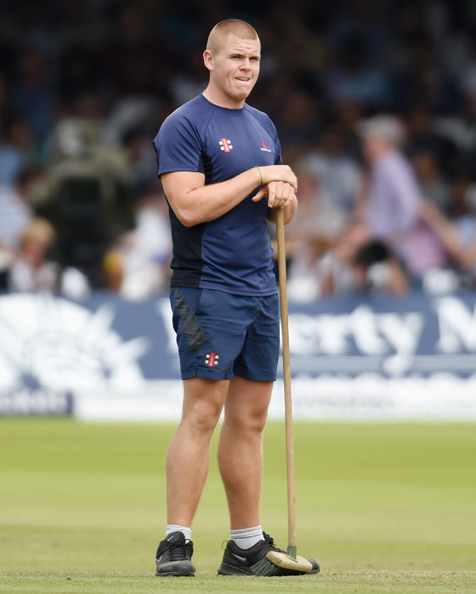A groundsman looks on after sweeping the wicket during day three of 2nd Investec Test match between England and India at Lord's Cricket Ground (This image is for representational purposes only)