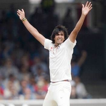 Ishant Sharma celebrates after picking his seventh vicket