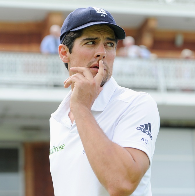England captain Alastair Cook after losing the second Test to India