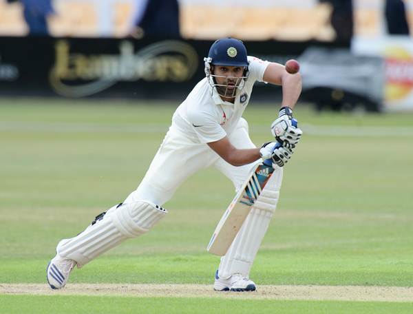 Rohit Sharma bats during Day 1 of the Tour match between Leicestershire and India at Grace Road