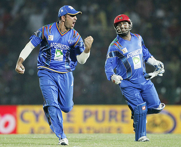 Afghanistan team celebrates