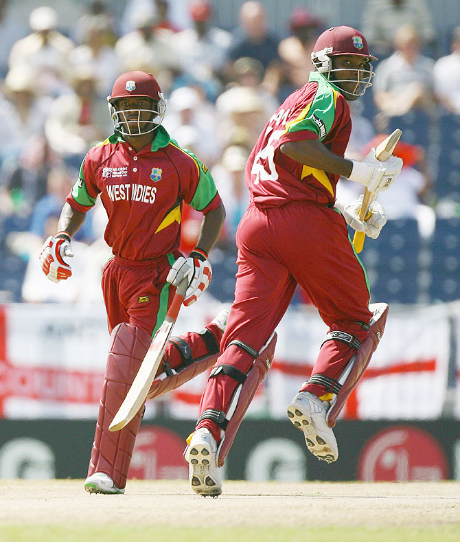 Chris Gayle (right) and Devon Smith