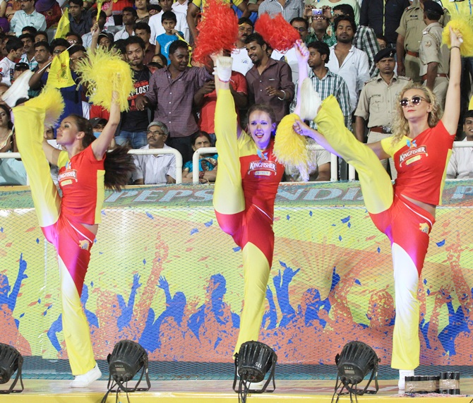 Cheerleaders of Chennai Super Kings