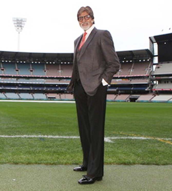 Amitabh Bachchan at the MCG