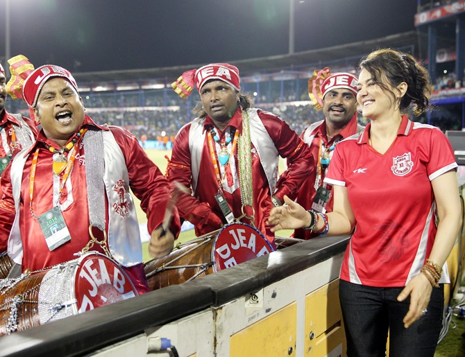 Preity Zinta with fans