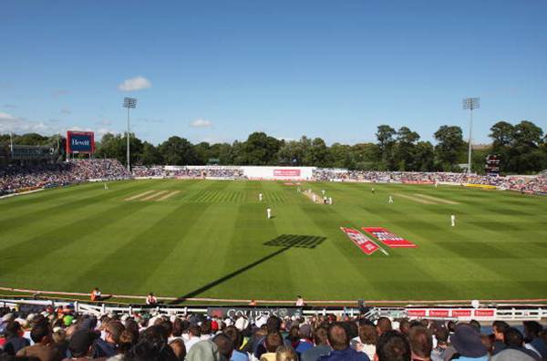 A general view of the SWALEC stadium in Cardiff, Wales.