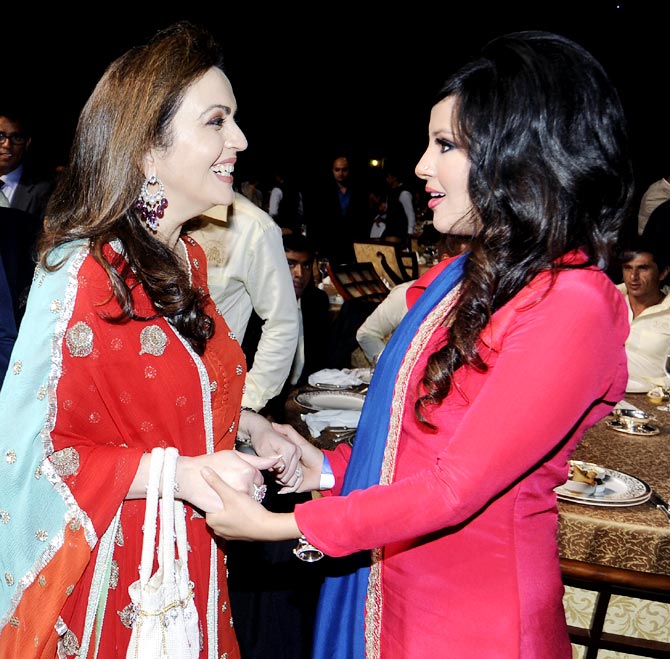 Sakshi with Mumbai Indians owner Nita Ambani