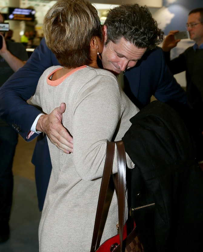 Chris Cairns arrives at Auckland Airport